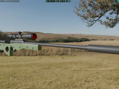 SK-7 rifle Free 3D model