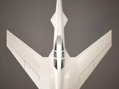 HD Spaceship 3D model