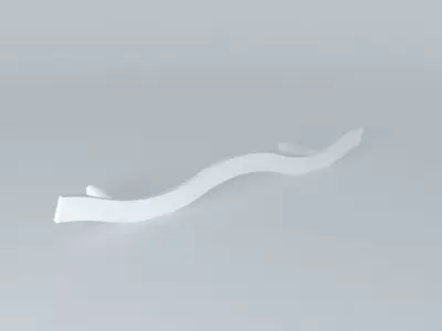 HDW-PULL-BP9364 curved handle Free 3D model
