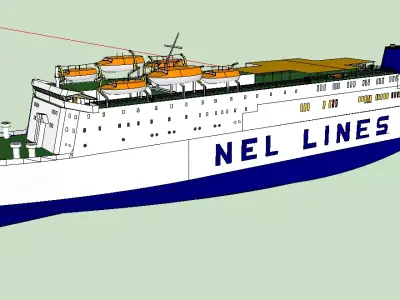 Greek Ferry Taxiarchis  3D model