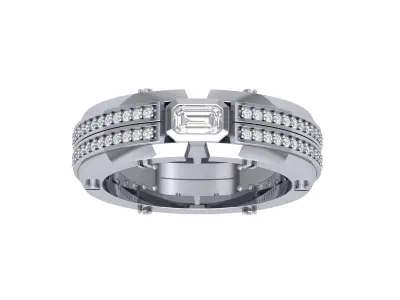 Wedding Ring 3D print model 104