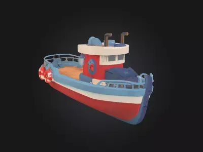 Harbor Tugboat  Reliable Workhorse of the Port 3D model
