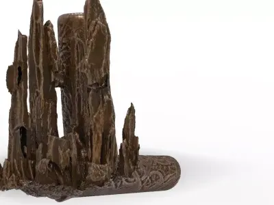 Viking Stone Pillars 3D model