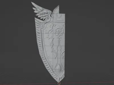 Imperial Crusader Shield from Lineage2 Game L2 3D print model 3D print model