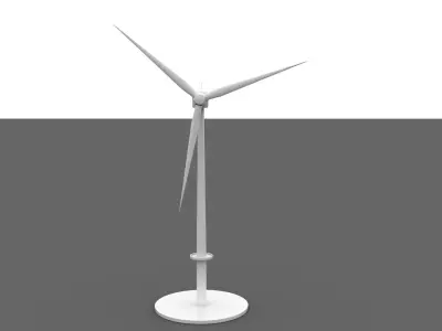 WIND TURBINE OFFSHORE 3D model purchase