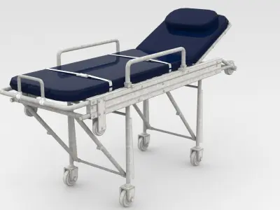 Stretcher medical 3D model