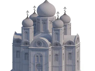 Church 3D model purchase