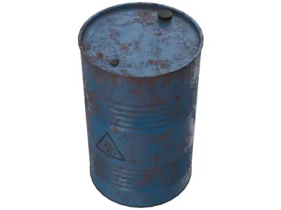 Barrel 1 Lowpoly oil Low-poly 3D model