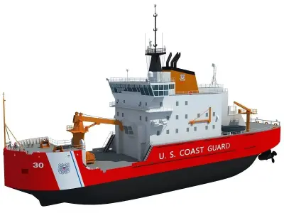 US Coast Guard Icebreaker 3D model