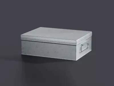 Galvanized Iron Box 002 S 3D model