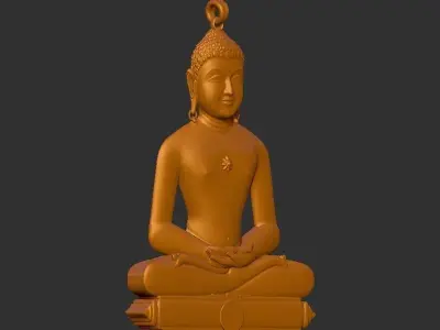 Mahaveer Buddha loket 3D print model
