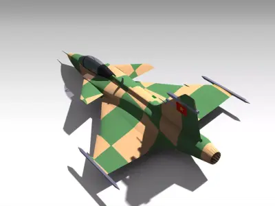 Saab Gripen  Low-poly 3D model
