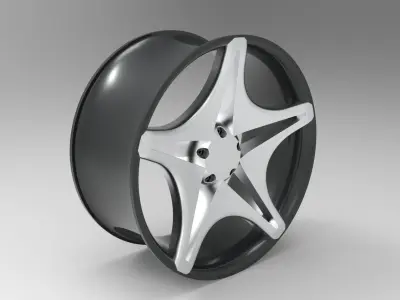 Car Rim 3D model 6