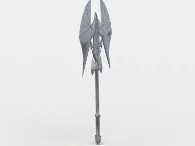 Axe sword Low-poly 3D model