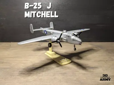 North American B-25-J Mitchell - Scalemodel - 3D printing 3D print model