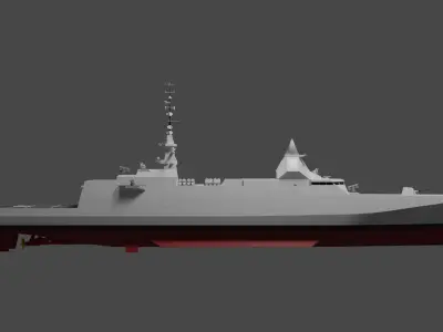 FFG-X Concept  Low-poly 3D model