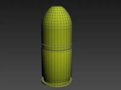 40mm grenade M7XX Low-poly 3D model