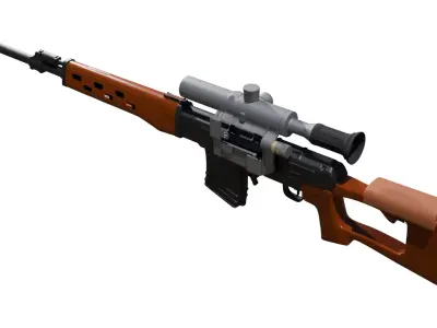 SVD Dragunov 3D model