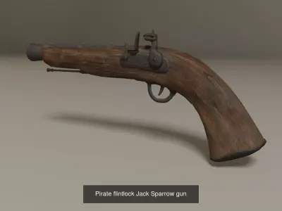 Pirate accessories 3D Model Pack