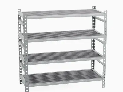 Metal Shelf Set B 3D model