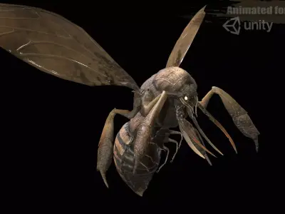 FlyingBugA3 Low-poly 3D model