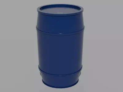 Plastic Barrel Low-poly 3D model buy
