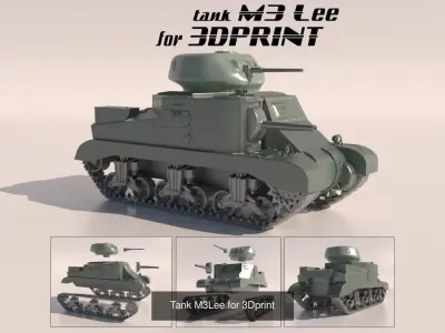 8 Tank for 3Dprint 3D Model Pack
