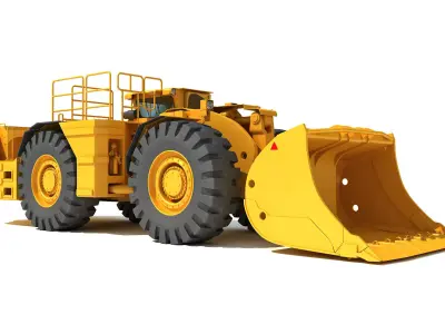 Underground Mining Hard Rock Loader 3D model