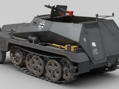 SdKfz 250 3D model