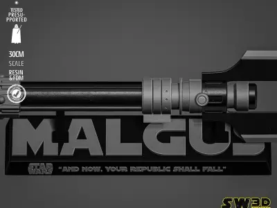 STAR WARS Darth Malgus Ligthsaber 3D print model