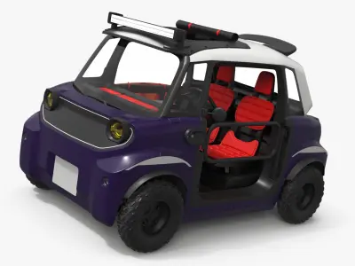  Electric Adventure Buggy Microcar Purple 