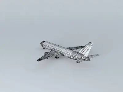 Template - Boeing 767-300ER Free 3D model