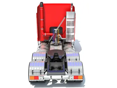 Generic Semi Truck 3D model shop