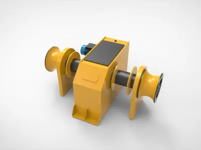 Winch Anchor 3D model
