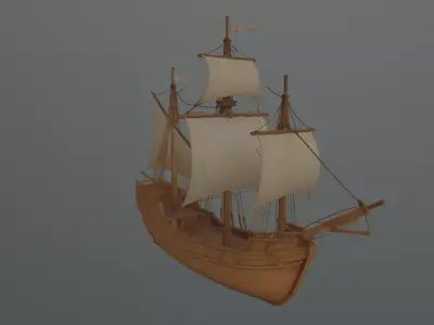 galleon 3D model