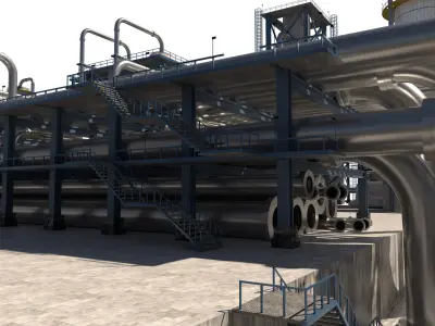 Refinery 3D model buy