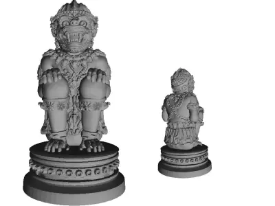 Hanuman sit  3D print model