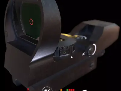 HIE Game Ready Scope D180521 Low-poly 3D model