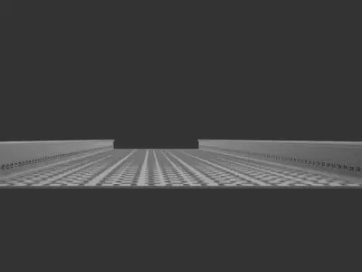 Cable Tray 450mm x 3000mm TYPE1 3D model