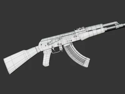 AK47 - FREE - game ready Free 3D model