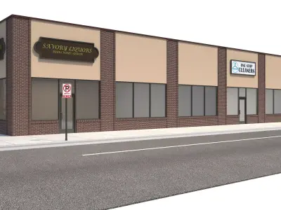 Retail-064 Retail Store 3D model