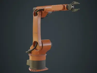 Industrial Robot 3B Low-poly 3D model