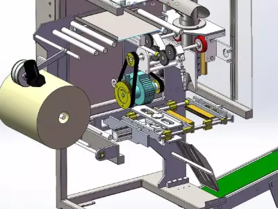 VFFS Sealing Packaging Machine 3D model