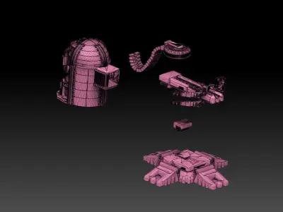 Rail Gun Ballista 3D print model
