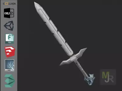 Sword Elf 1 Low-poly 3D model