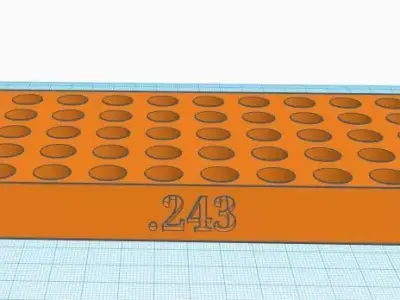 243 Reloading tray with handles 3D model