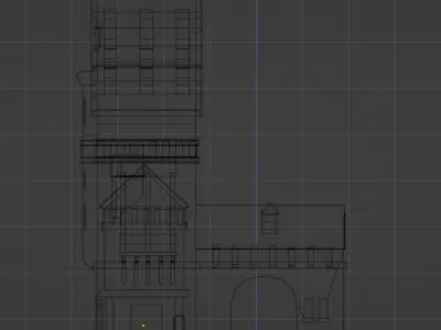 Medieval Structure Free low-poly 3D model