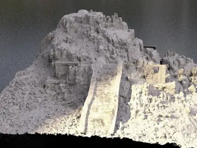 Ziggurat ancient structure 3 3D model