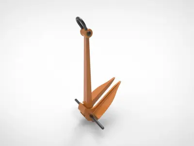 Danforth Anchor 3D model