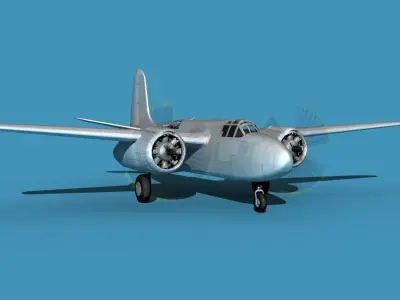 Douglas A-20G Havoc Civil Version V00 3D model